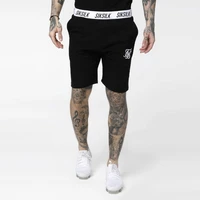 new summer men sik silk embroidery shorts trousers cotton bodybuilding sweatpants fitness short jogger casual gyms men shorts