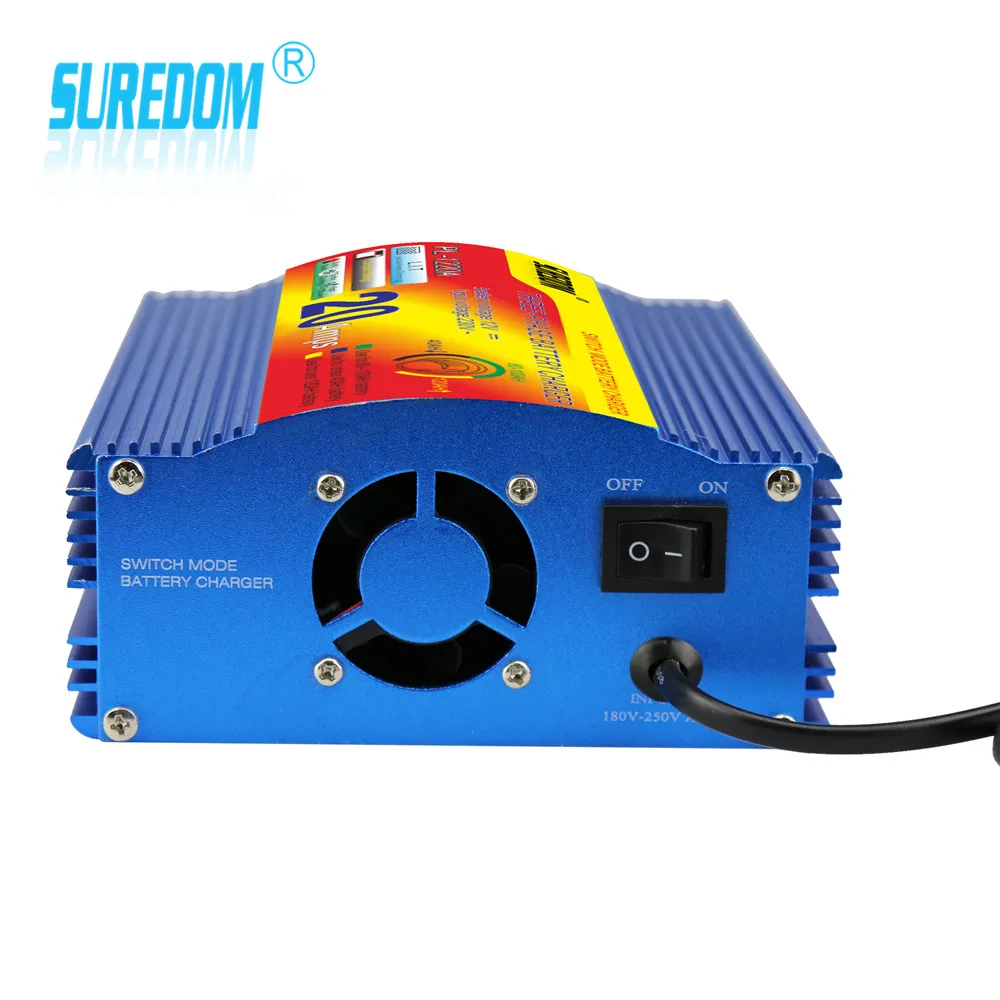 SUREDOM 20A 12v полностью автоматическое зарядное устройство для электрического