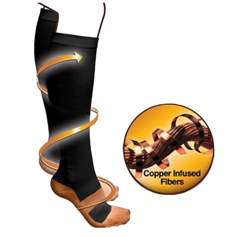 Антиусталостная чудесная медная унисекс нижняя одежда для ног компрессионное