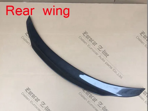 Trunk spoiler W205 C63 части из углеродного волокна подходят для W205 C63 C63S подтяжка лица к B650 углеродное волокно передняя губа/задний диффузор/заднее крыло и глушитель - Цвет: Trunk spoiler