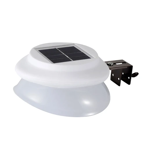 white shell BORUiT 9 Светодиодный светильник для забора уличные солнечные лампы IP55 водонепроницаемая лампа для дорожек ABS садовый желоб свет умные дорожки освещение - Испускаемый цвет: white shell