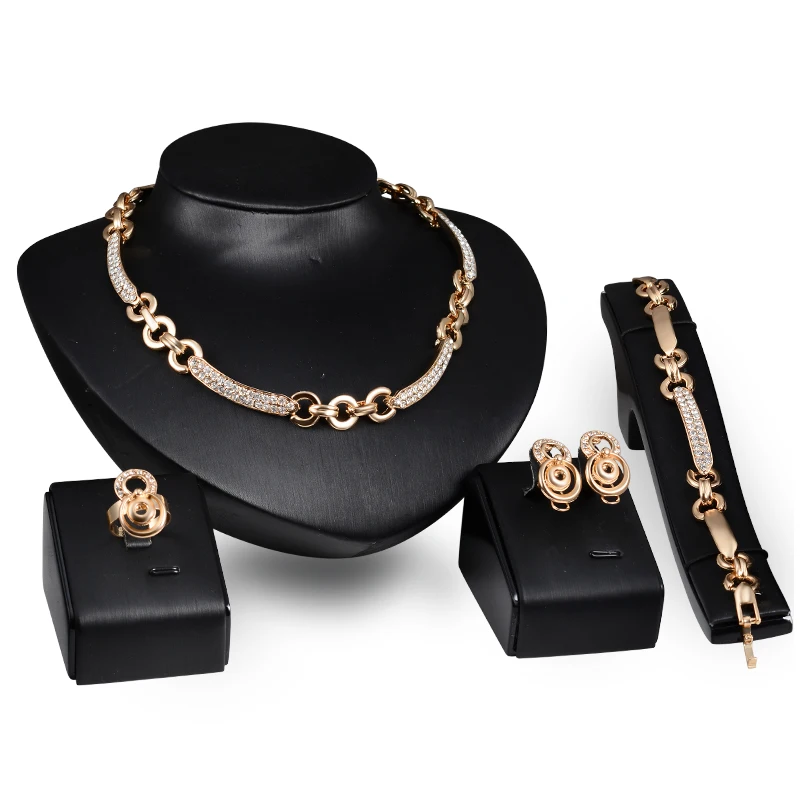 Ювелирные Наборы Limited Продажа 2016 Простой Стиль Роуз Позолоченные Bijoux Горный