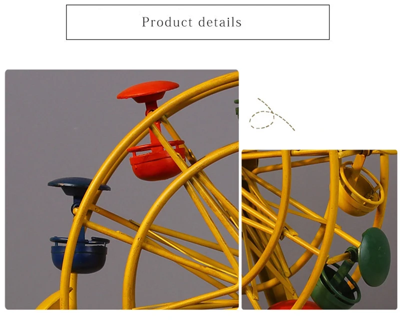 Strongwell винтажные колесо обозрения крафтовые миниатюры украшения Железные украшения дома аксессуары Настольные гостиной подарок для пары