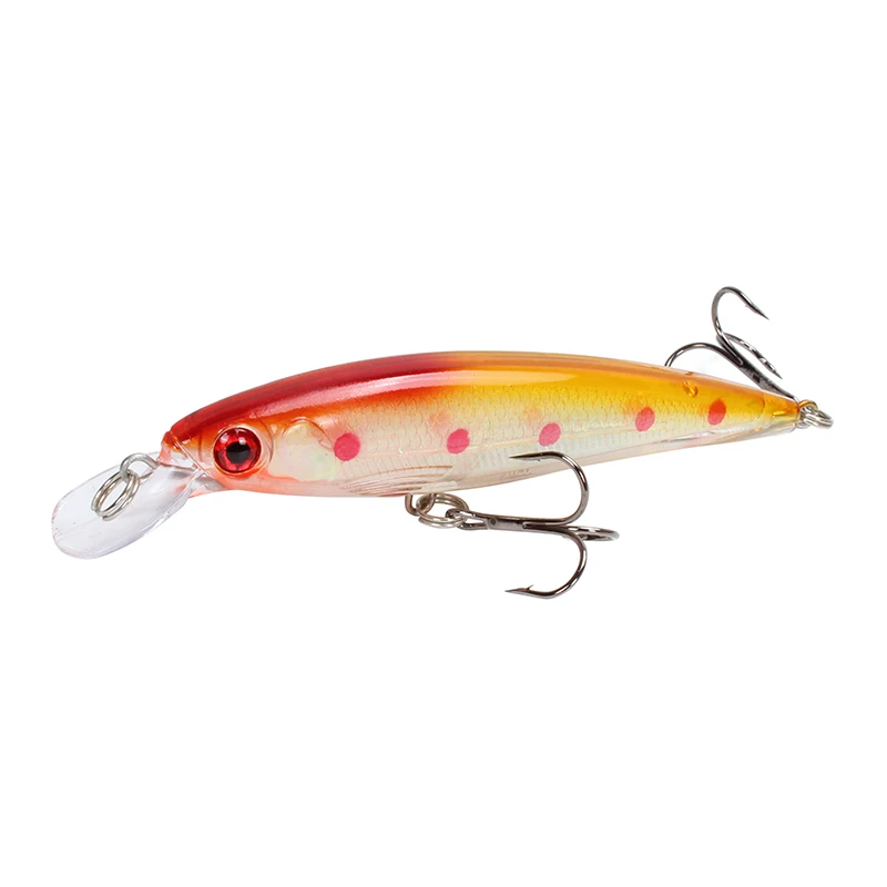 H Amlucas Minnow Fishing Lure Laser Hard Bait 11cm 13.5g Floating Fishing Wobblers Crankbait 3D Eyes Swimbait Peche Fishing Tackle - Цвет: H