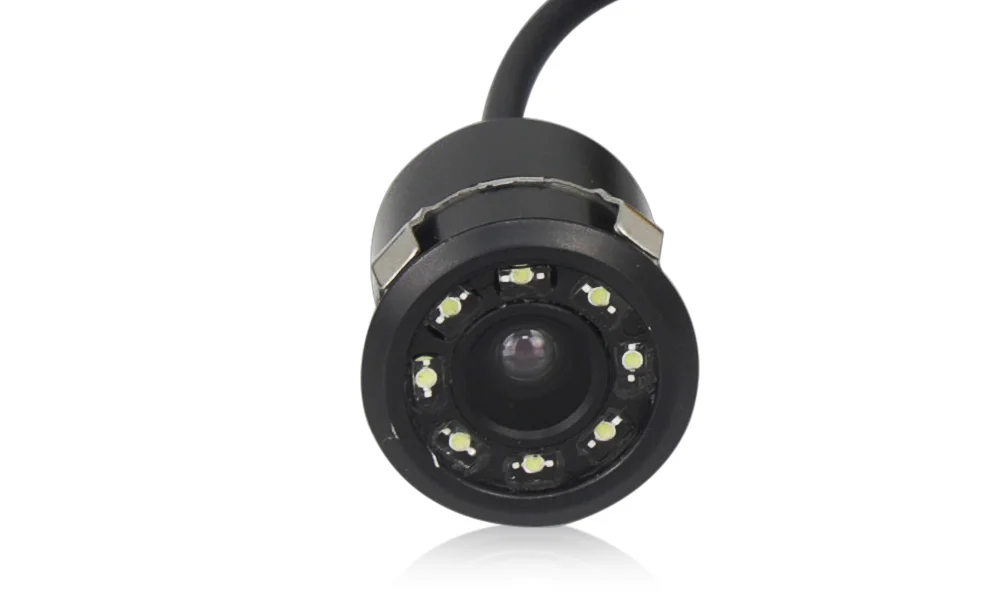 8LED камера заднего вида с ночным видением, автомобильная парковочная камера с монитором CCD, водонепроницаемая Универсальная автомобильная камера, Универсальная Резервная парковочная камера