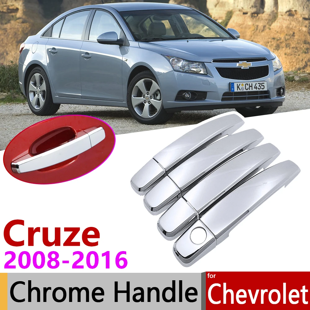 Хромированная крышка дверной ручки для Chevrolet Cruze Daewoo Lacetti 2008 ~ 2016 автомобильные