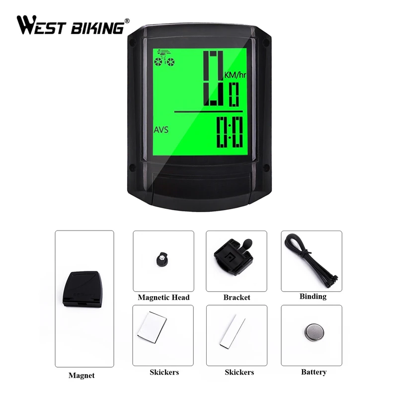 Водонепроницаемый беспроводной Велосипедный компьютер велосипедный спидометр