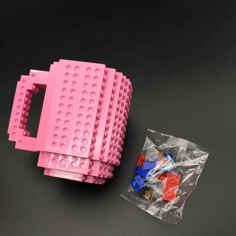 Строительные кирпичные кружки DIY строительные блоки кофейные 350 мл креативная