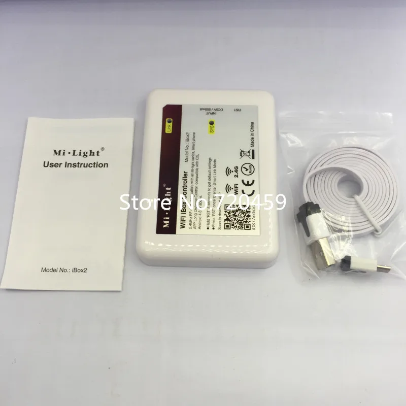 Mi-светильник Led WiFi box 2,4G беспроводная Wifi коробка с регулируемой яркостью Приложение iOS Android пульт дистанционного управления для лампочка milight и контроллер IBOX2
