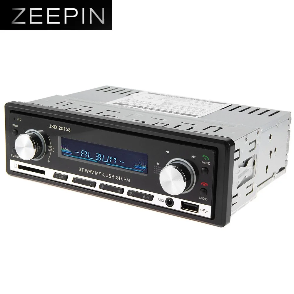 Zeepin 1Din 12 V Автомобильный MP3 плеер Bluetooth радио аудио стерео fm приемник Поддержка USB
