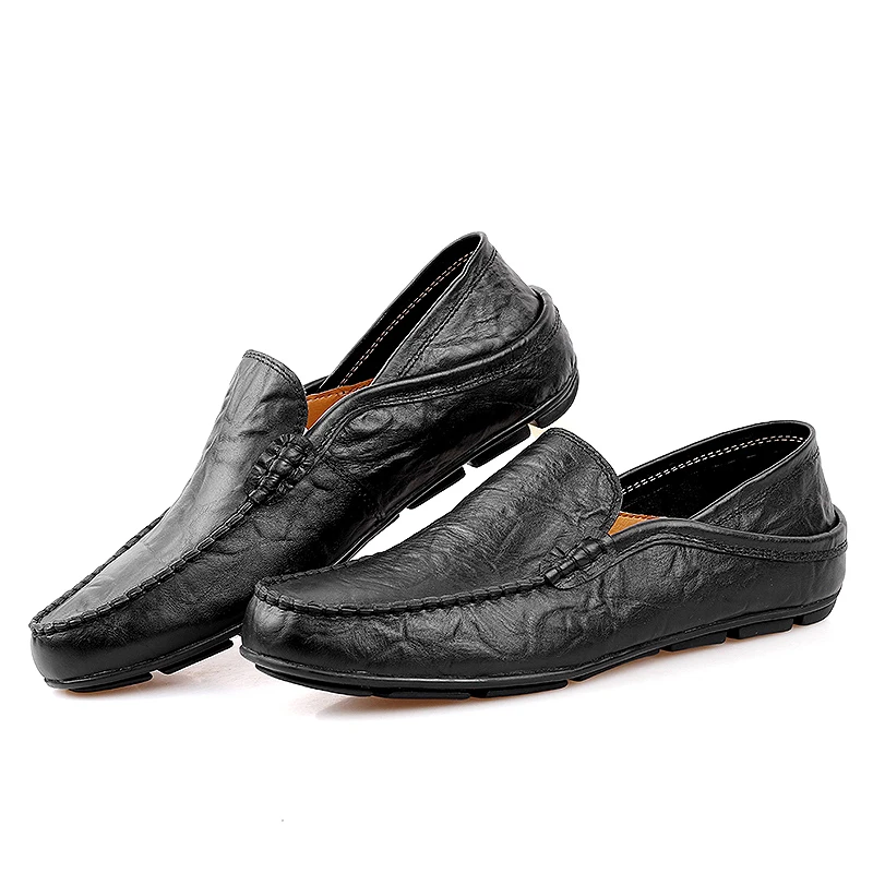 Summer Design Casual Driving Shoes Men Genuine Leather Causal Boat Loafers Autumn Luxury Brand Flats | Обувь