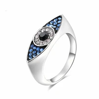 jingyang blue evil eyes rings for women sterling party fashion wedding girl lover bague femme classic ring silver jewelry