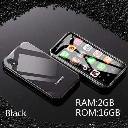 black RAM2G ROM16G SOYES XS 4G смартфон " экран мини мобильный телефон 3 ГБ+ 32 Гб 2 Гб+ 16 ГБ Android распознавание лица 1580 мАч Wifi резервные телефоны - Цвет: black RAM2G ROM16G