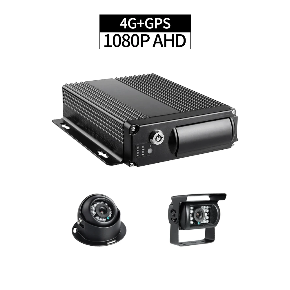 4CH 1080P SD карта мобильный видеорегистратор для грузовика 4G LTE GPS позиционирование с