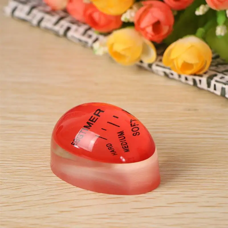 Portable Reusable 1Pc Egg Perfect Color Changing Timer Control Soft Hard Boiled Eggs Cooking Kitchen Resin Egg Timer Home Tools