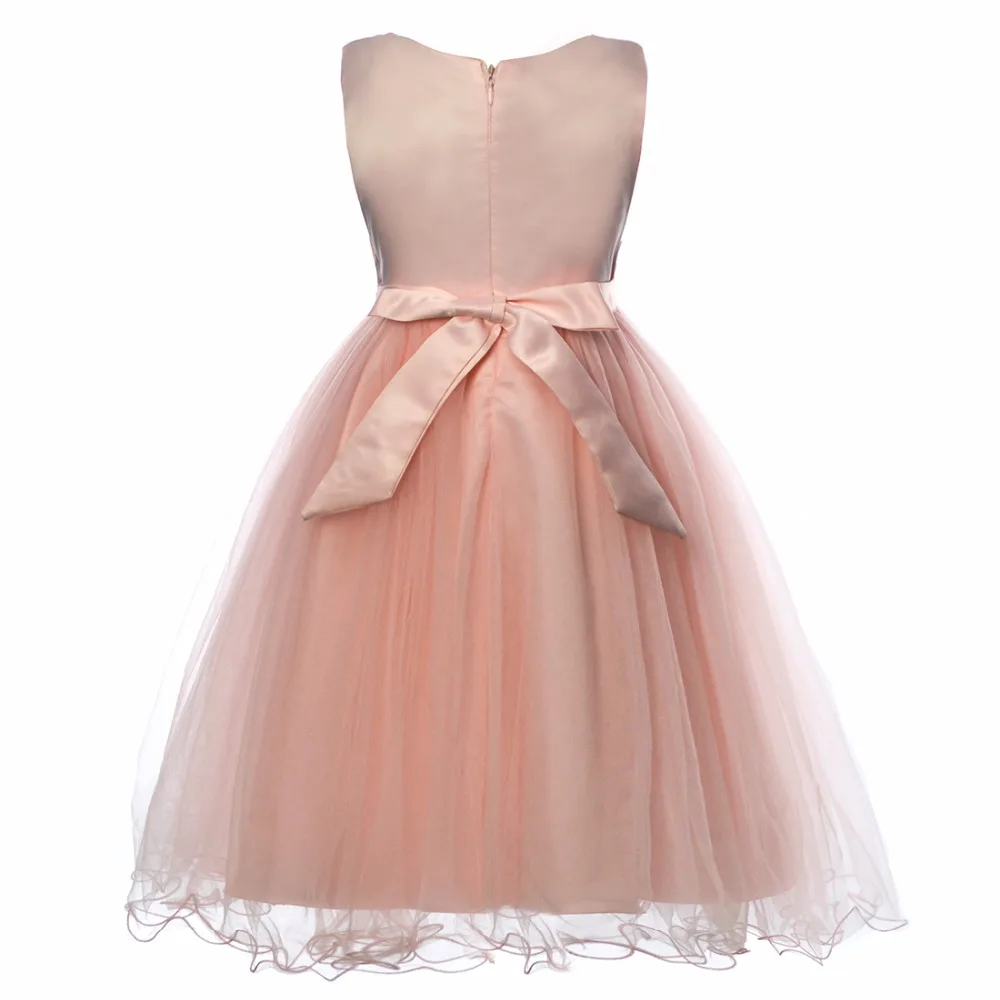 Girls Dress Butterfly Appliques Flower Frock Formal Baby Wedding Dresses Fancy Children Gown Kids Evening Party Clothes for Girl | Детская
