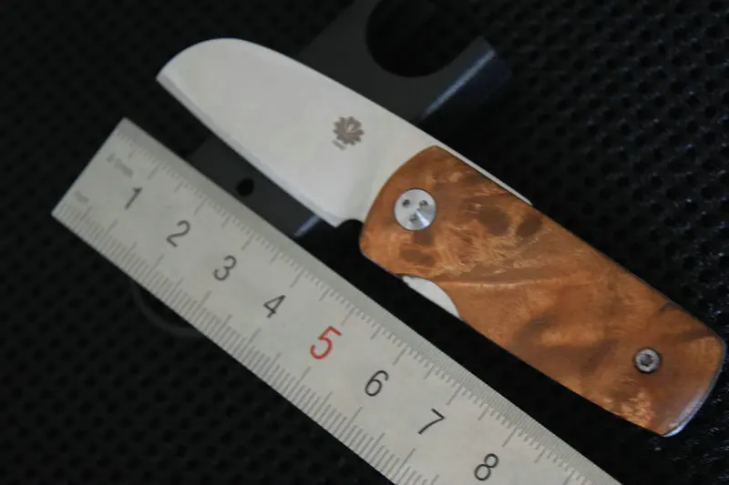 Trskt Small Folding knife hunting camping Pocket knives 440c Steel Satin Blade wood Handle 58HRC Dropshipping | Инструменты