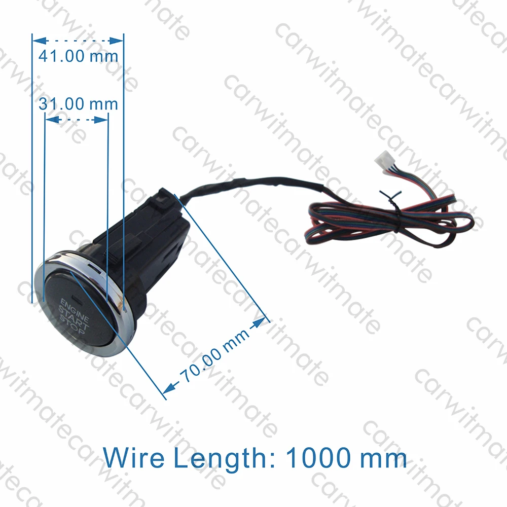 Прыгающий код автомобильный PKE система охранной сигнализации длинная кнопка с