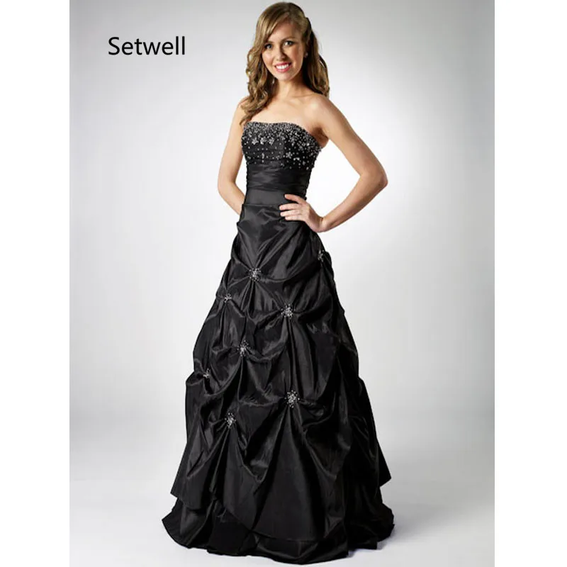 

Setwell 2017 Simple Black Quinceanera Dresses Strapless Lace Up Back Quinceanera Gowns Sequin Cheap Quinceanera Dress