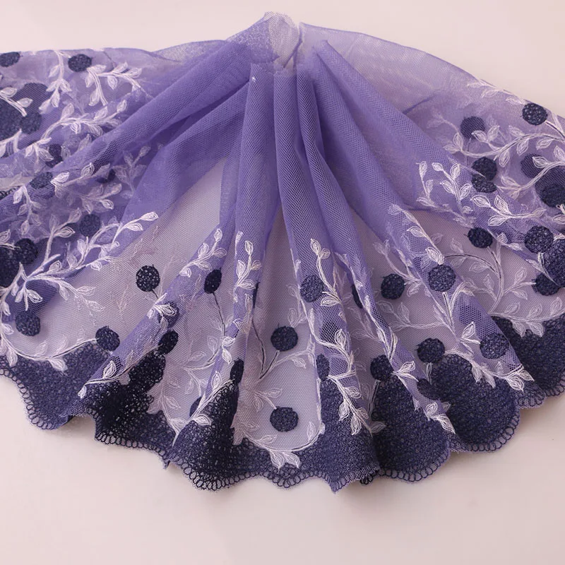 21cm purple 1yard 1 м 20 см Ширина 10 Цвета Красивая Венеция вышивка тканей Venise кружевной отделкой Горячее предложение кружево растворимое в воде "сделай сам" - Цвет: 21cm purple 1yard