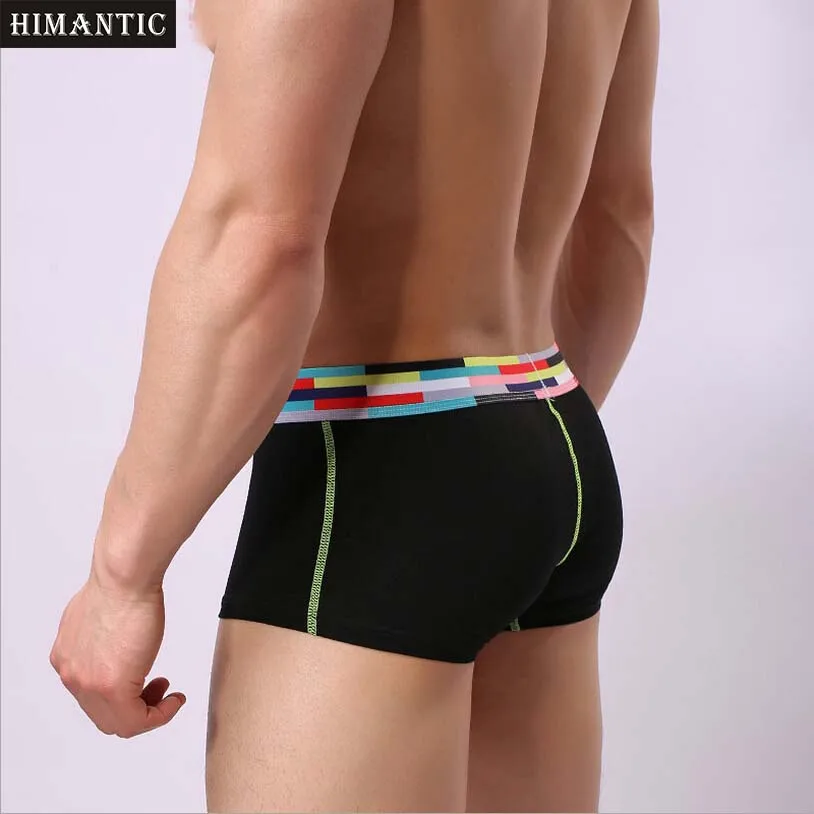 Хлопковые сексуальные мужские боксеры дышащие шорты для мужчин мужская домашняя