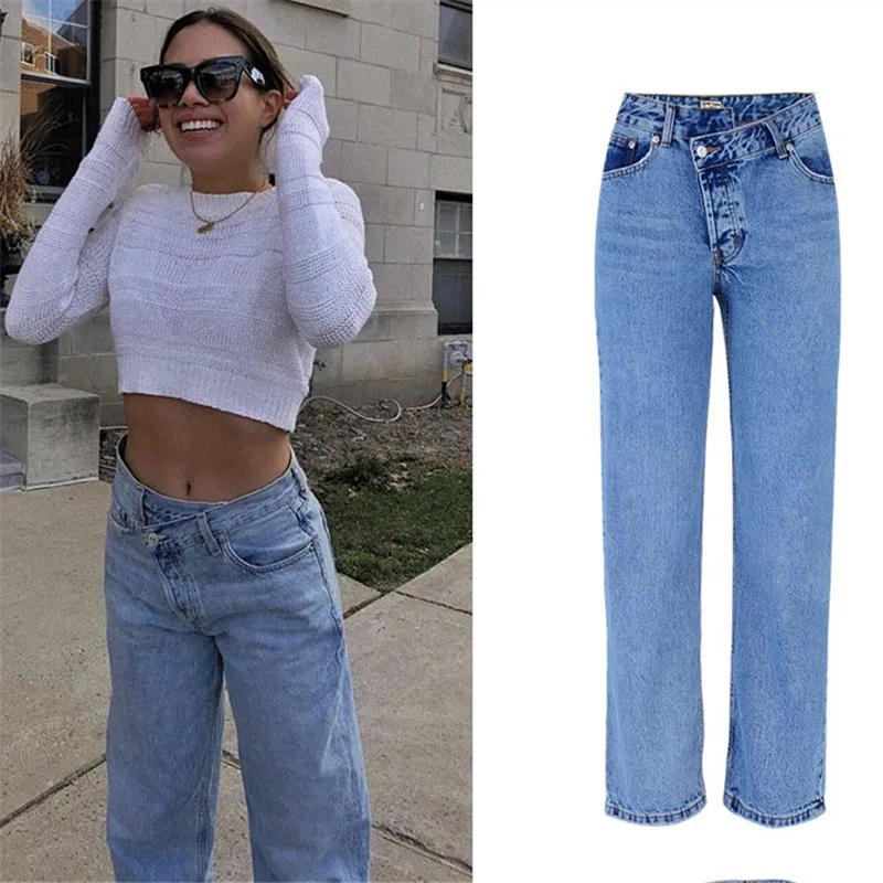 2019 Street Style High Waist Jeans Casual Woman Fashion Vintage Sexy Boyfriend for Women Plus Size | Женская одежда