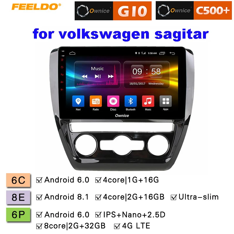FEELDO 10 1 &quotAndroid 6 0 4 ядерный/DDR3 1G/16G/поддержка 4G ключ автомобильный медиаплеер с GPS/FM/AM