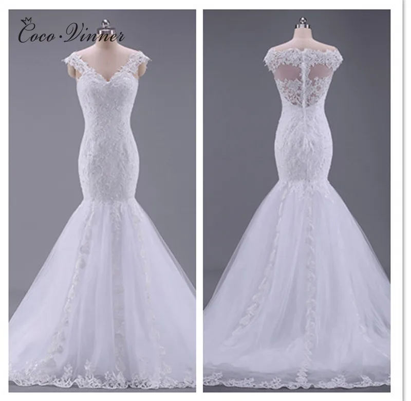 Свадебное платье принцессы русалки винтажное свадебное с кружевной аппликацией