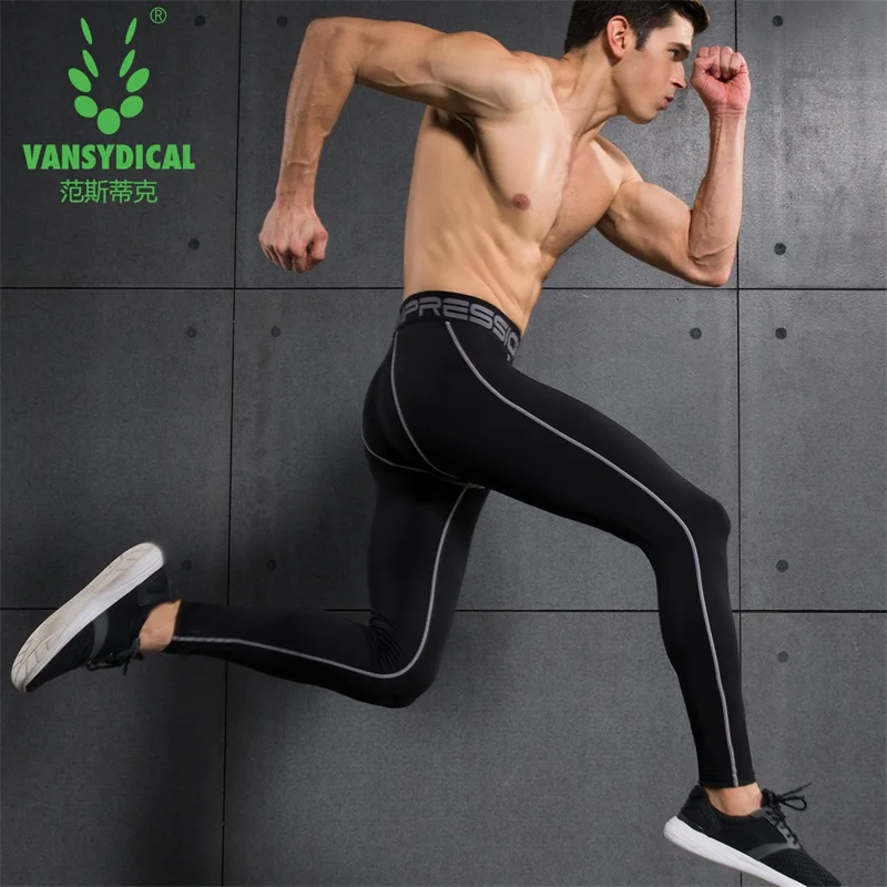 Мужские компрессионные трико быстросохнущие Стрейчевые брюки для фитнеса 2019 |