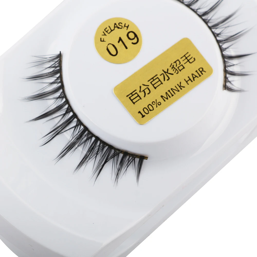 Накладные ресницы MAANGE 1 пара супер мягкие 3d норковые ручной работы Черные для