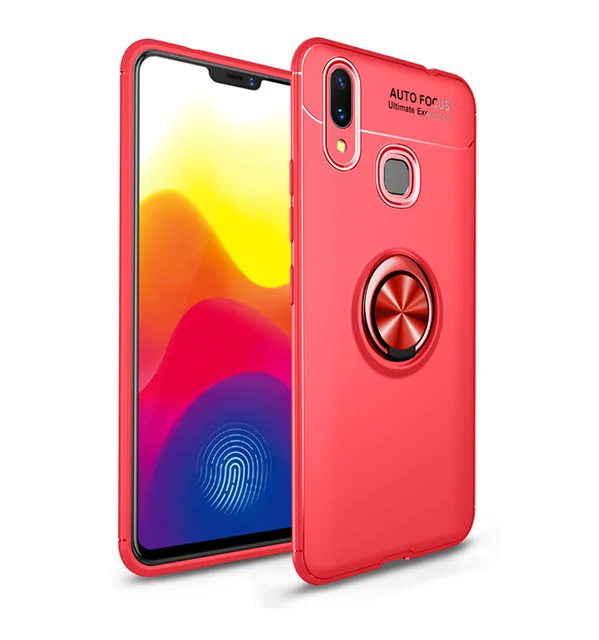 Красный Чехол с магнитным кольцом для samsung Galaxy M10 M20 M30, задняя крышка для телефона, чехол для samsung Galaxy M 10 20 30 - Цвет: Красный