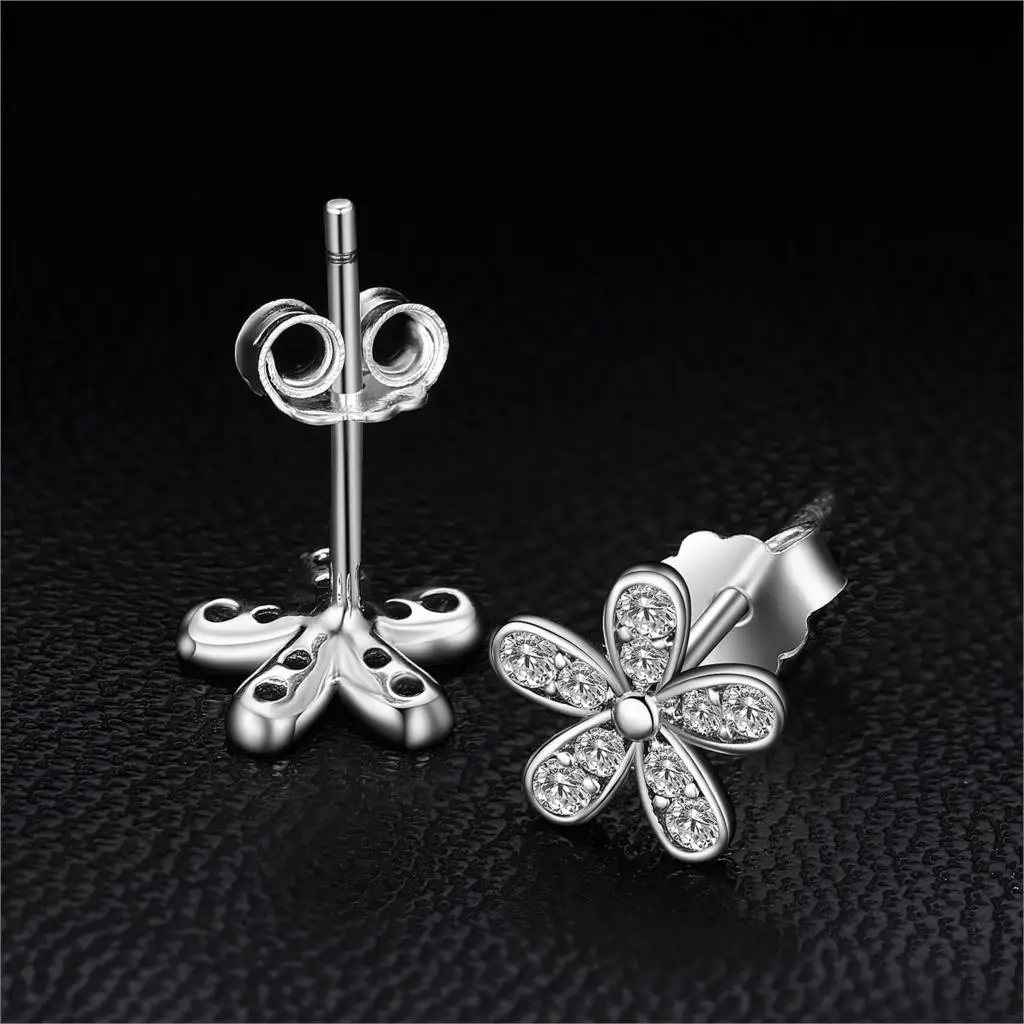 Jewelrypalace стерлингового серебра 925 Ослепительная Дейзи серьги серебро 2018 Модные