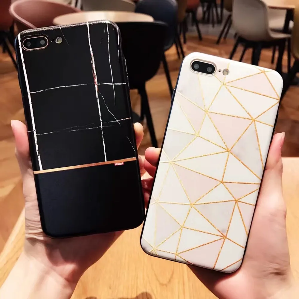 Мода телефоны Чехлы для iphone 8 чехол Обложка с рисунком текстуры мраморного камня X