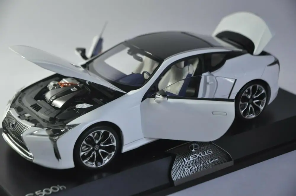 1:18 литая под давлением модель для Lexus LC 500h LC500h белый купе игрушечный автомобиль миниатюрная коллекция подарок LC500 LS500