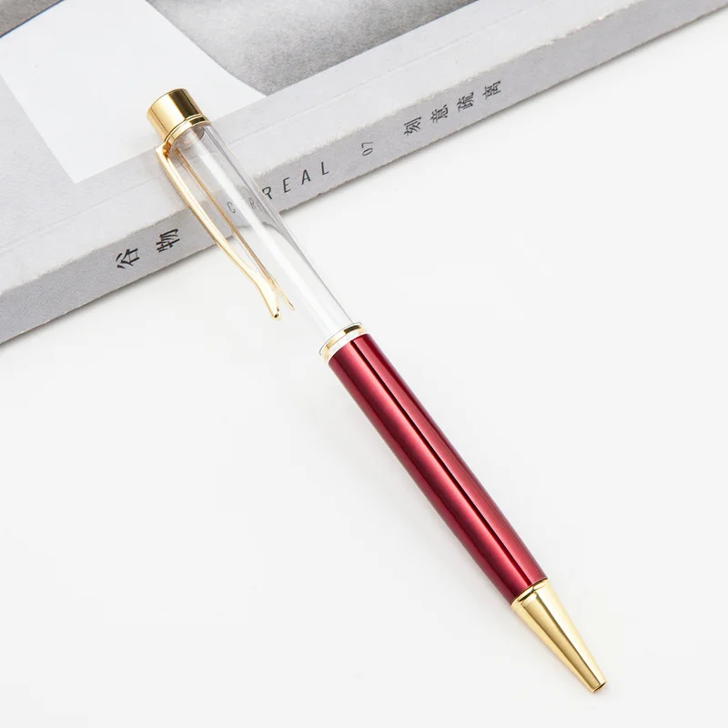 Золотистый держатель для ручки 50 шт. ручная работа цветная шариковая ручка с