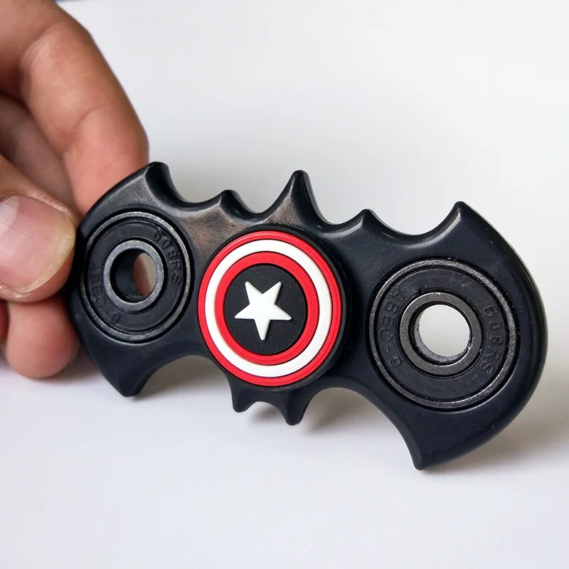Новинка фиджет-Спиннер в форме летучей мыши антистресс EDC капитан ручной Спиннер