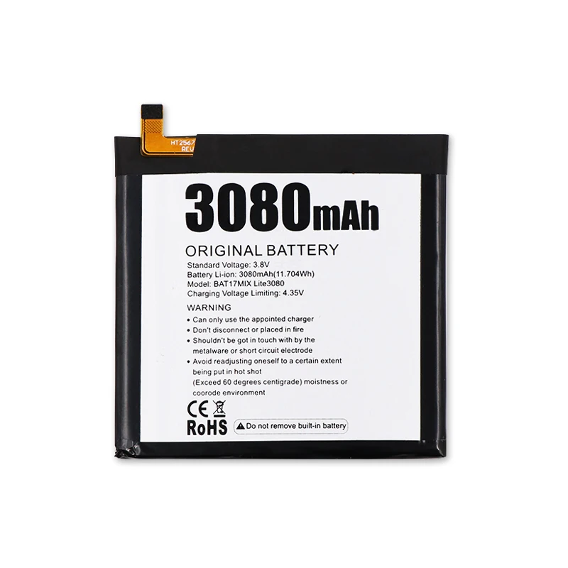 Аккумулятор JRZ Для Doogee Mix Lite 3 8 В 3080 мАч сменные батареи для телефонов MT6737 сотовый