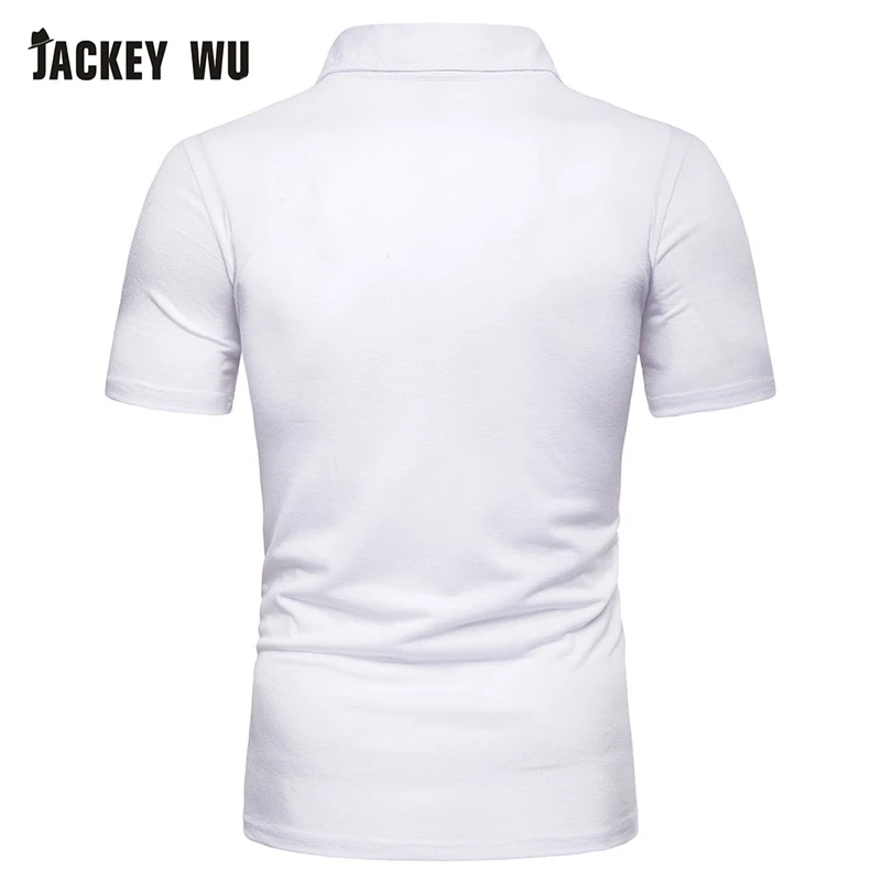 JACKEYWU мужские Поло рубашка для мужчин лето 2019 г. мода раза футболки с короткими