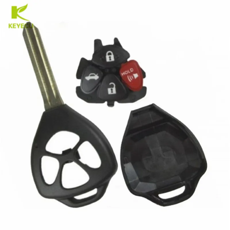 Запасной чехол KEYECU для дистанционного автомобильного ключа с 4 кнопками брелок