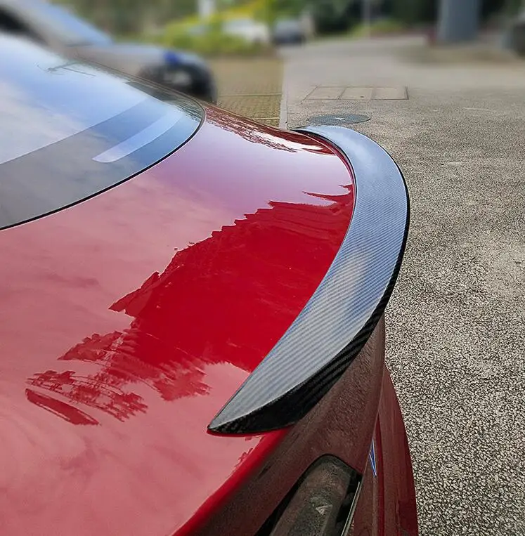 Для Tesla модель 3- заднее крыло спойлер, багажник багажника крылья спойлер из углеродного волокна 3 м коллоидная установка