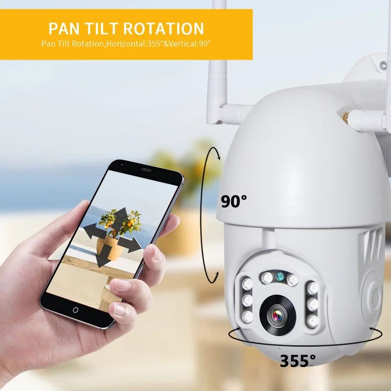 Беспроводная Высокоскоростная купольная камера Higestone 1080P WiFi внутренняя IP