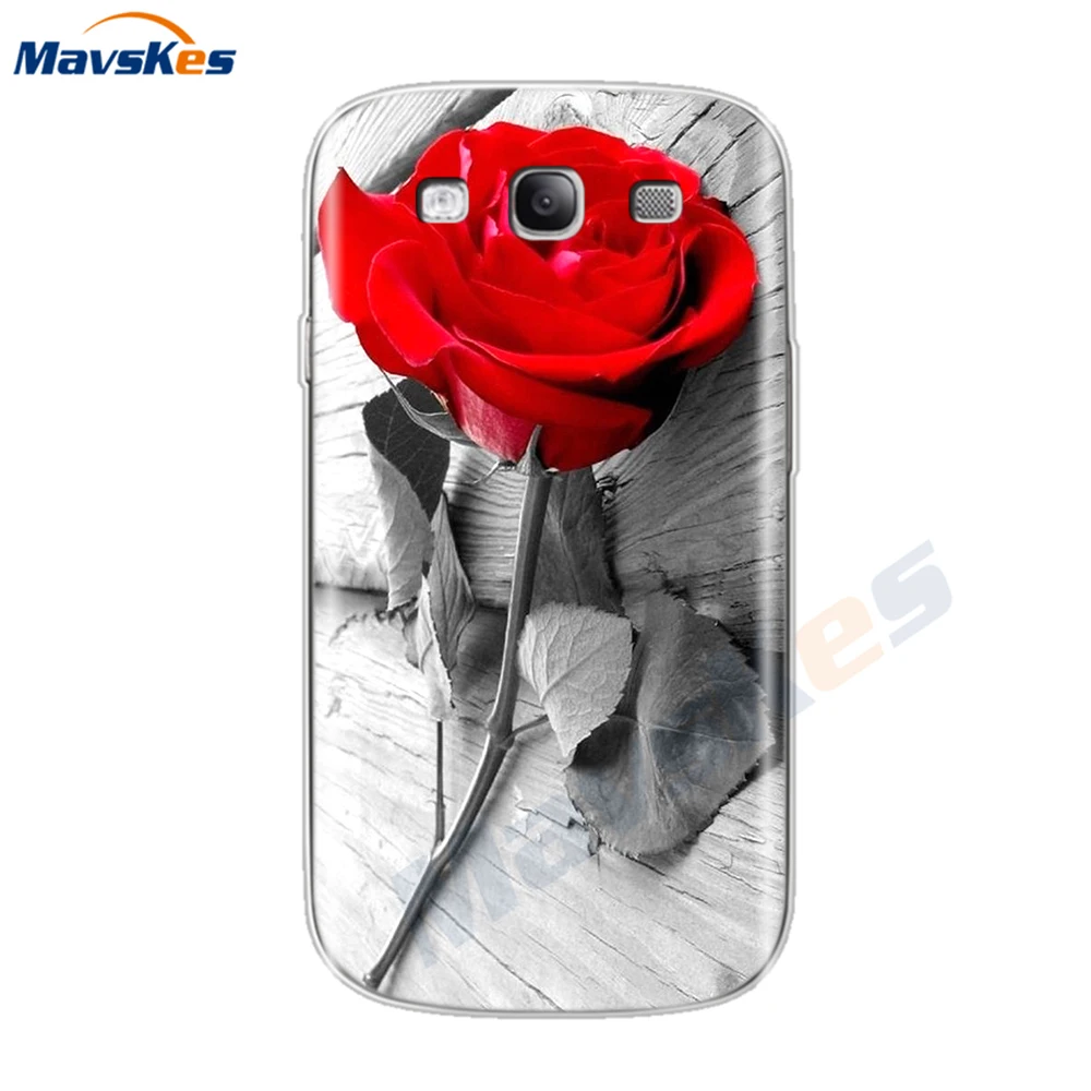 Привлекательный Модный чехол для телефона samsung S3 GT-I9300 Neo i9301 Duos i9300i, Женский чехол с цветочным рисунком, задняя крышка - Цвет: 34