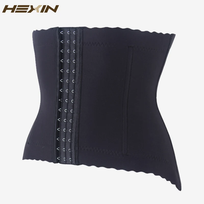 HEXIN кружевной тренажер для талии женское черное Корректирующее белье со
