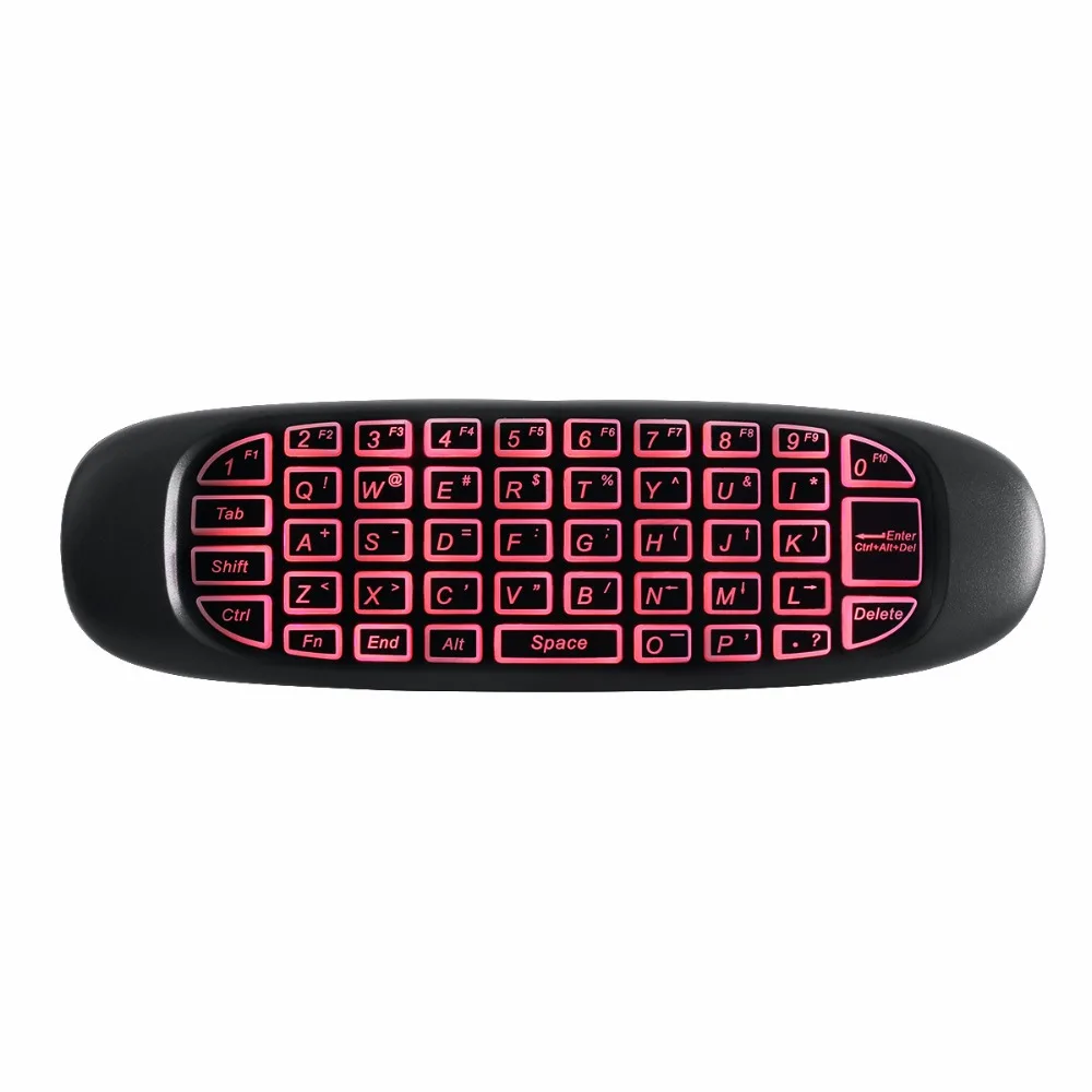 10pcs C120 3 Colors Backlight 2.4G Wireless Air Fly Mouse Keyboard colorful Gaming Remote Controller for PC Android TV Box | Электроника