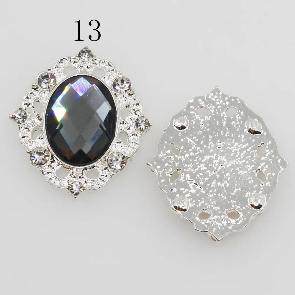 Модные прозрачные стеклянные стразы пуговицы 10 шт. свадебные приглашения для
