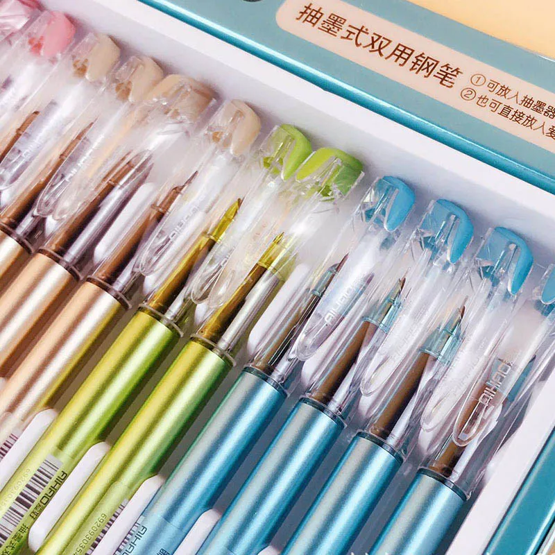 Ручка перьевая пластиковая с чернилами для каллиграфии|Перьевые ручки| |