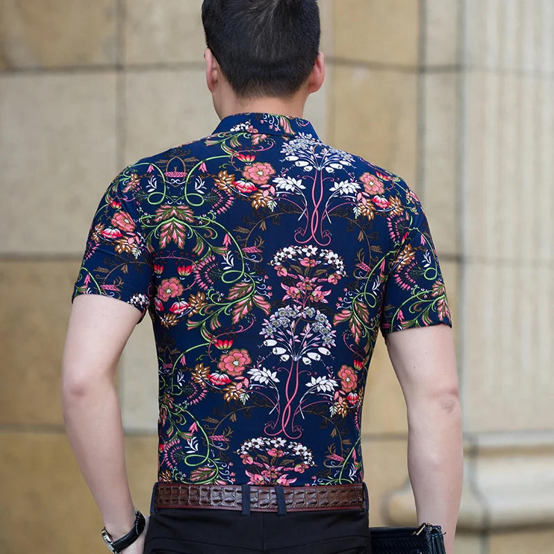 Youth Fashion Shirts Short Sleeve Spring Casual Style High Quality Print Male Clothes 2017 New Arrival Design Shirt | Мужская одежда