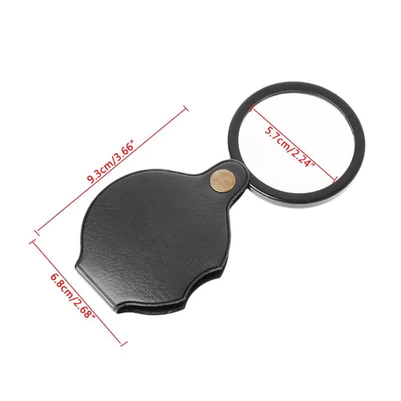 

10X Portable Pocket Magnifier Foldable Read Jewelry Magnifying Glass Loupe Lens