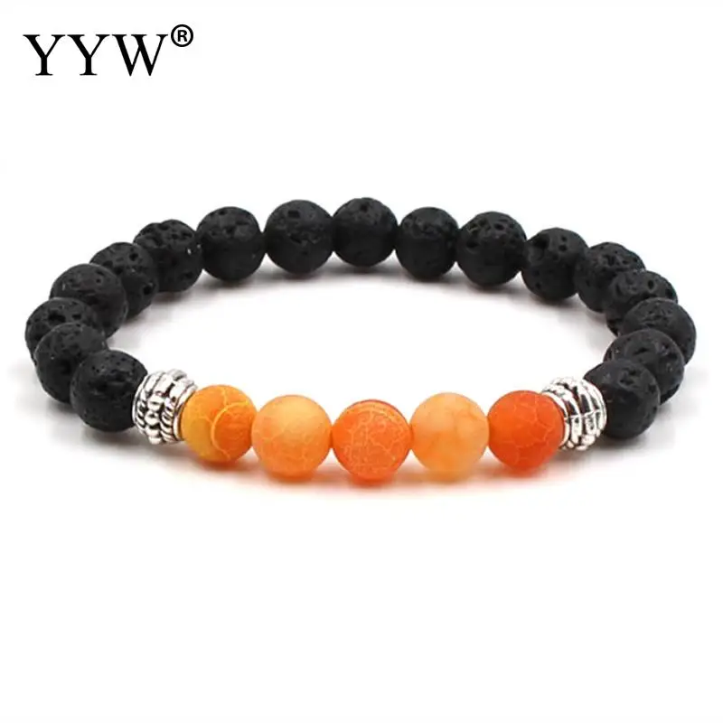 Классические браслеты из минеральных бусин и натурального круглого лазурита