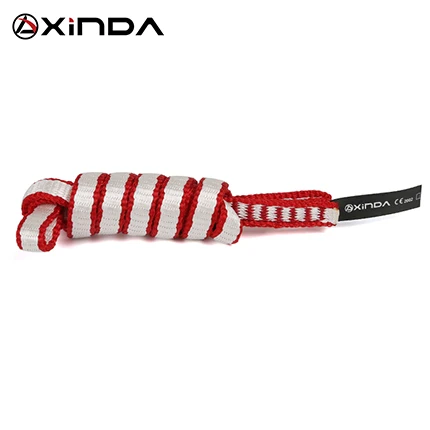 Red-60cm Xinda Открытый скалолазание оборудование пояс для альпинизма поддержка Защитная стропа высокая прочность носимых ремни безопасности слинг - Цвет: Red-60cm